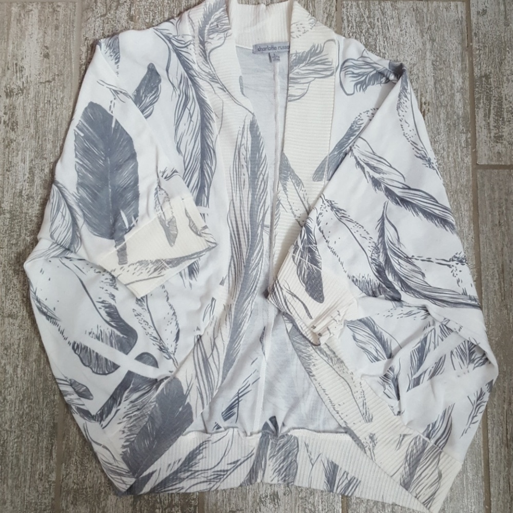 Feather Print Sweater